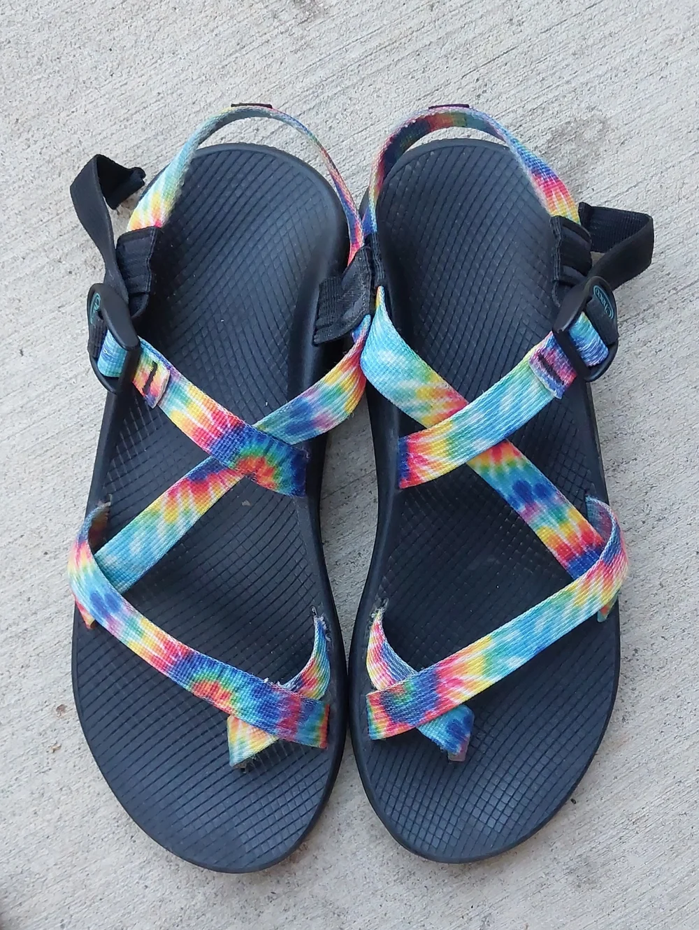 Tie-Dye Chaco Z2 Sandals Classic Footbed Men's 12